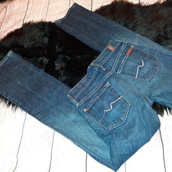 7 For All Mankind Straight Leg Jeans - Picture 5 of 13